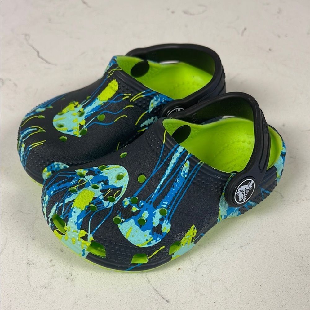 CROCS - Littles CLASSIC META SCAPE CLOG Jelly Fish Size 6